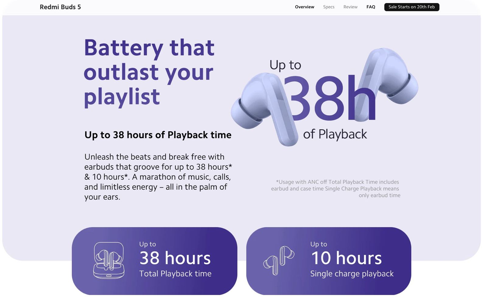 Redmi Buds 5: Features