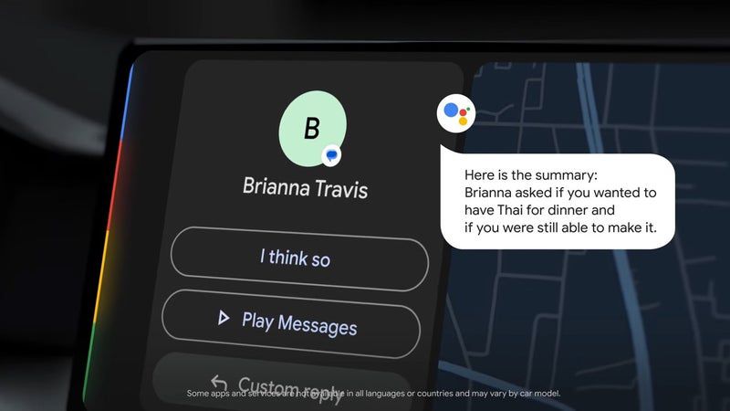How AI summaries will work on Android Auto