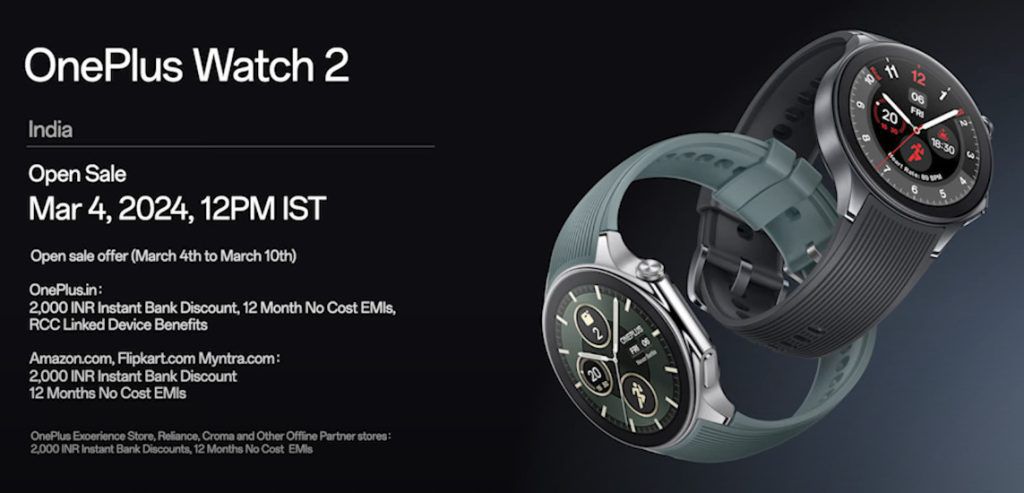 OnePlus Watch 2: Pricing and Availability