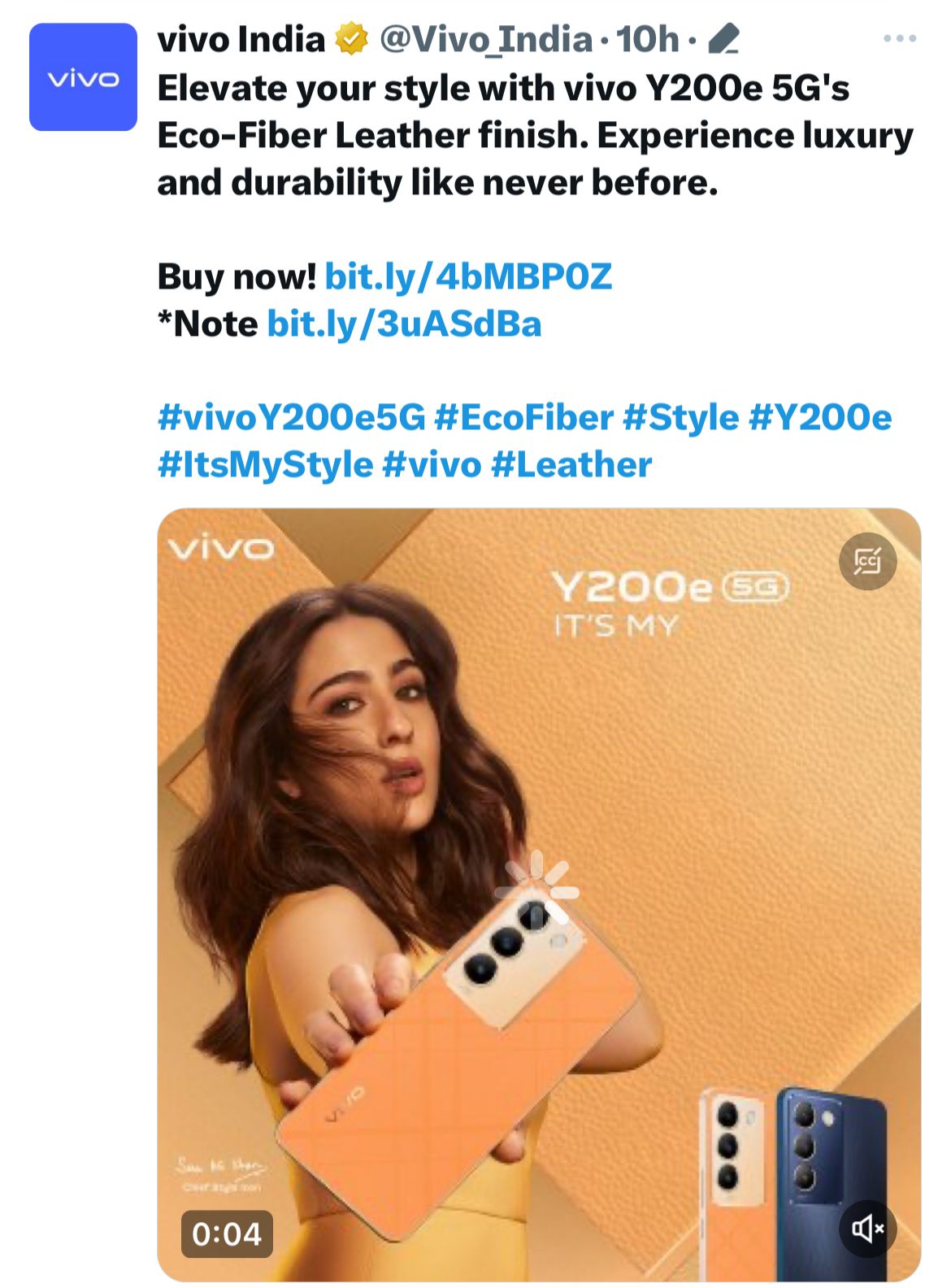 Vivo Y200e brings innovative EcoFiber Leather and Patented Anti-Stain coating, offering exceptional durability