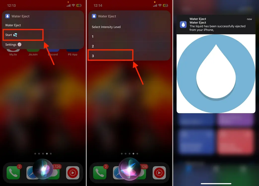 How to Use the Water Eject Siri Shortcut