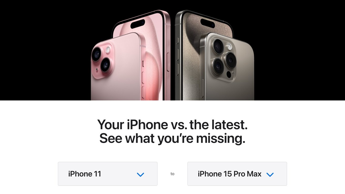 Dedicated "Reasons to Upgrade" webpage for iPhone 11 and 12 users