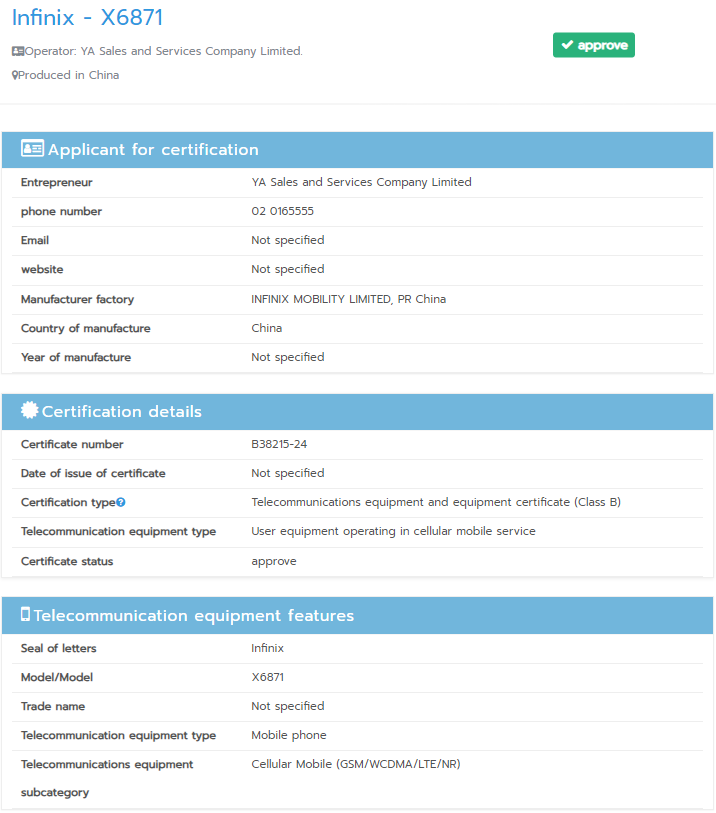 Infinix GT 20 Pro Visits NBTC and Google Play Console Database Signaling Imminent Launch