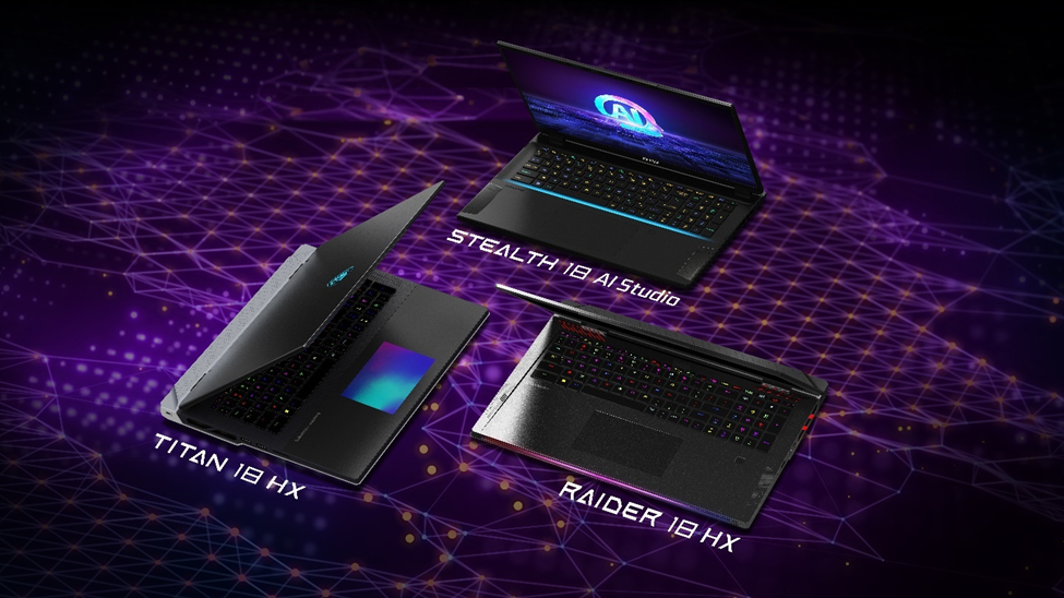 New 18-inch Gaming Laptops Family: Titan 18 HX/ Raider 18 HX / Stealth 18 AI Studio