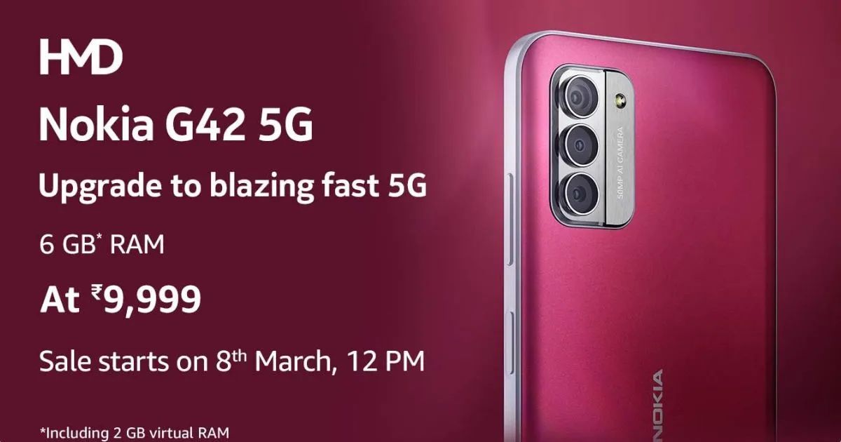 Nokia G42 5G Pricing and Availability