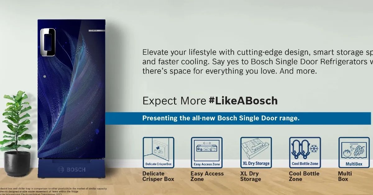 Features of Bosch Single Door Refrigerators
