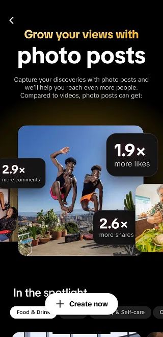 TikTok Photos app could allow existing TikTok users to import or sync their publicly shared photos from TikTok to the new app.