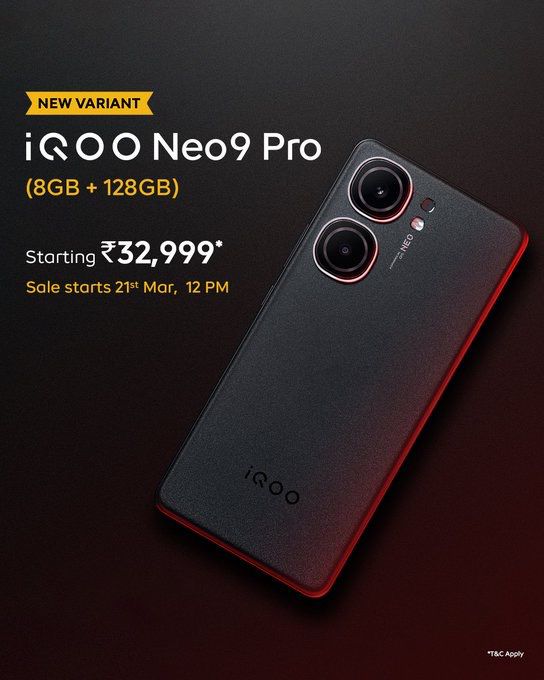 iQOO Neo 9 Pro Fiery Red: Price