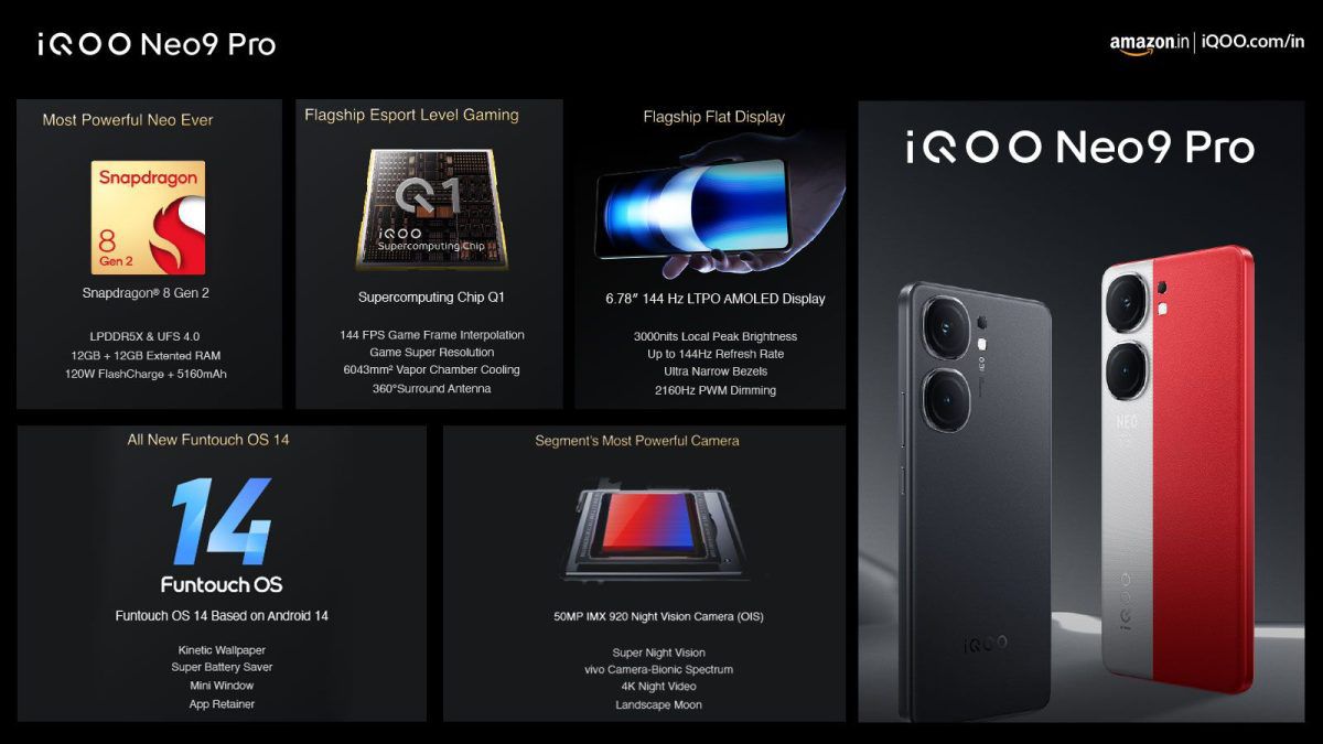 iQOO Neo 9 Pro: sale starting today