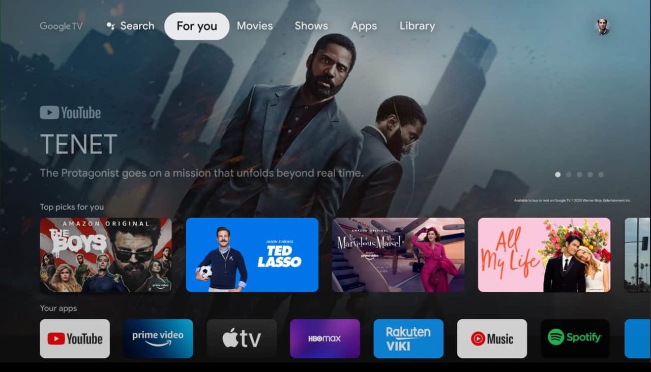 Google TV homescreen redesign introduces circular app icons for space efficiency