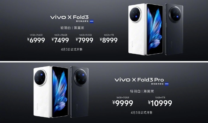 Vivo X Fold 3 Series: Pricing and Availability