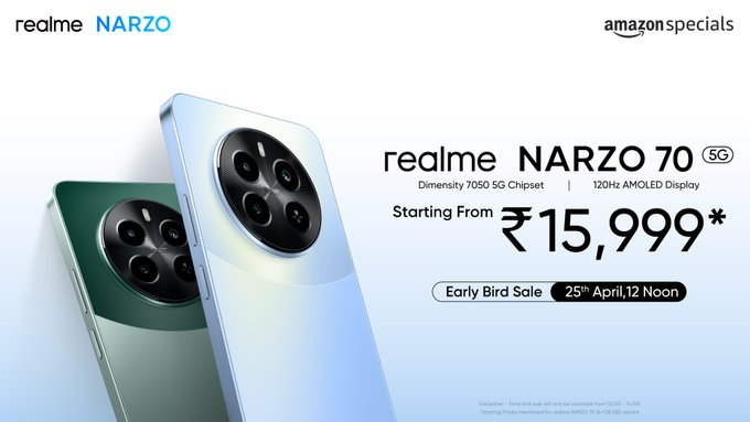 Realme Narzo 70x Pricing