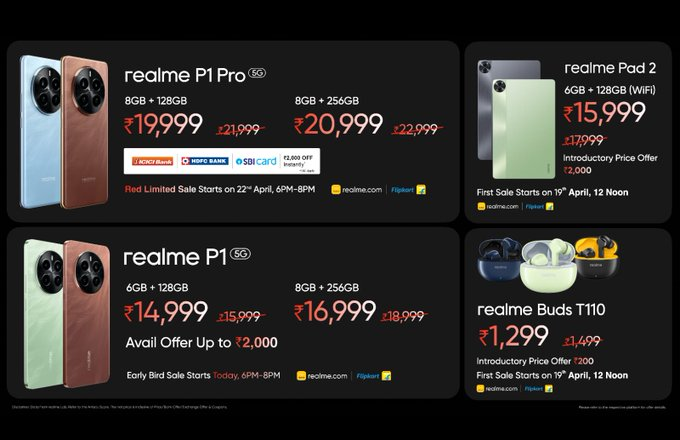 Realme Brand New P1 Series Best AMOLED Duo Under 20K & 15K
