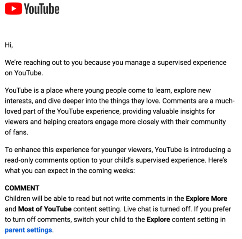 YouTube Kids introduces a "read-only" comments feature to balance interaction and safety