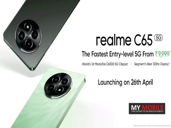 Realme C65 5G Set to Launch as the Most Affordable 5G Phone in India