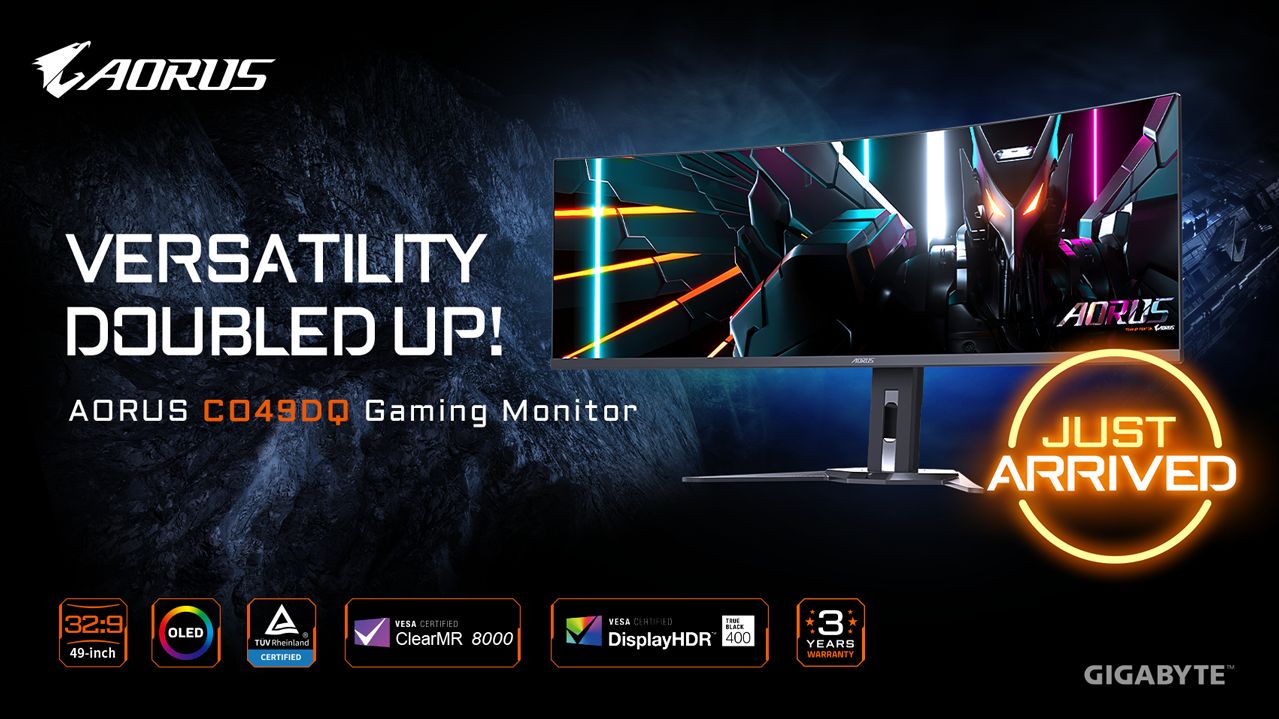 GIGABYTE has launched the AORUS CO49DQ QD-OLED gaming monitor in India