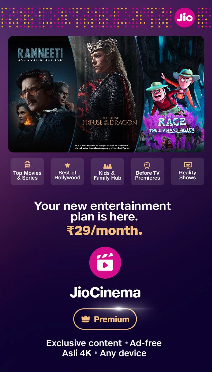 Enhanced viewing experience with 4K Ad-free entertainment streaming on any device including Connected TV and offline viewing
