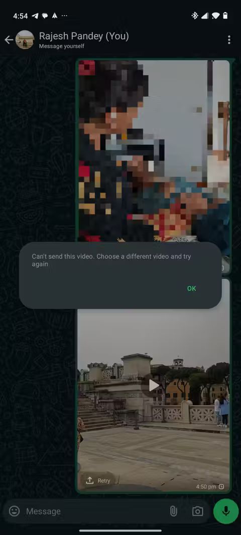 Glitch affects videos captured on Android, not affecting MOV files