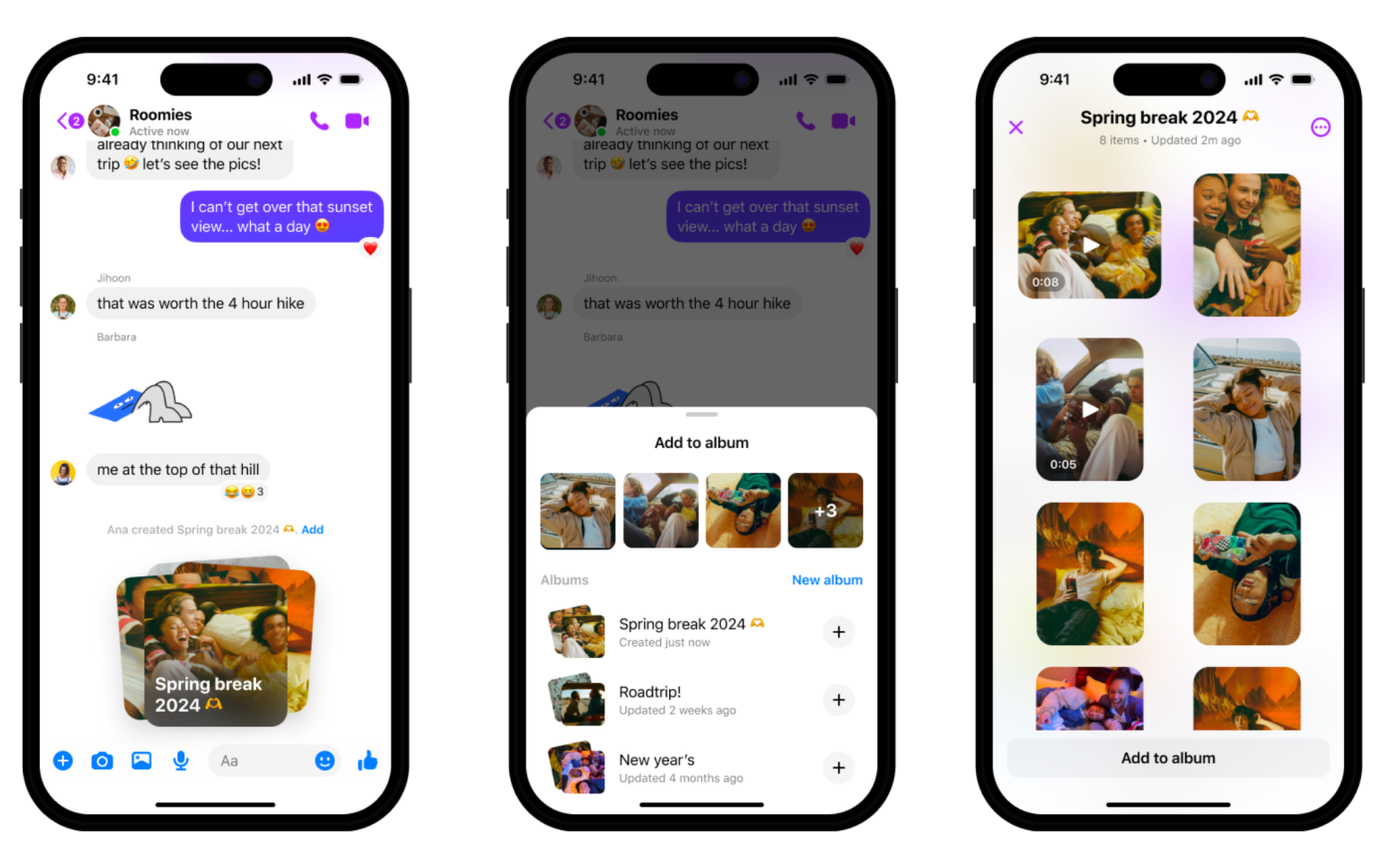 Meta Introduces Shared Albums in Facebook Messenger for Group Chats