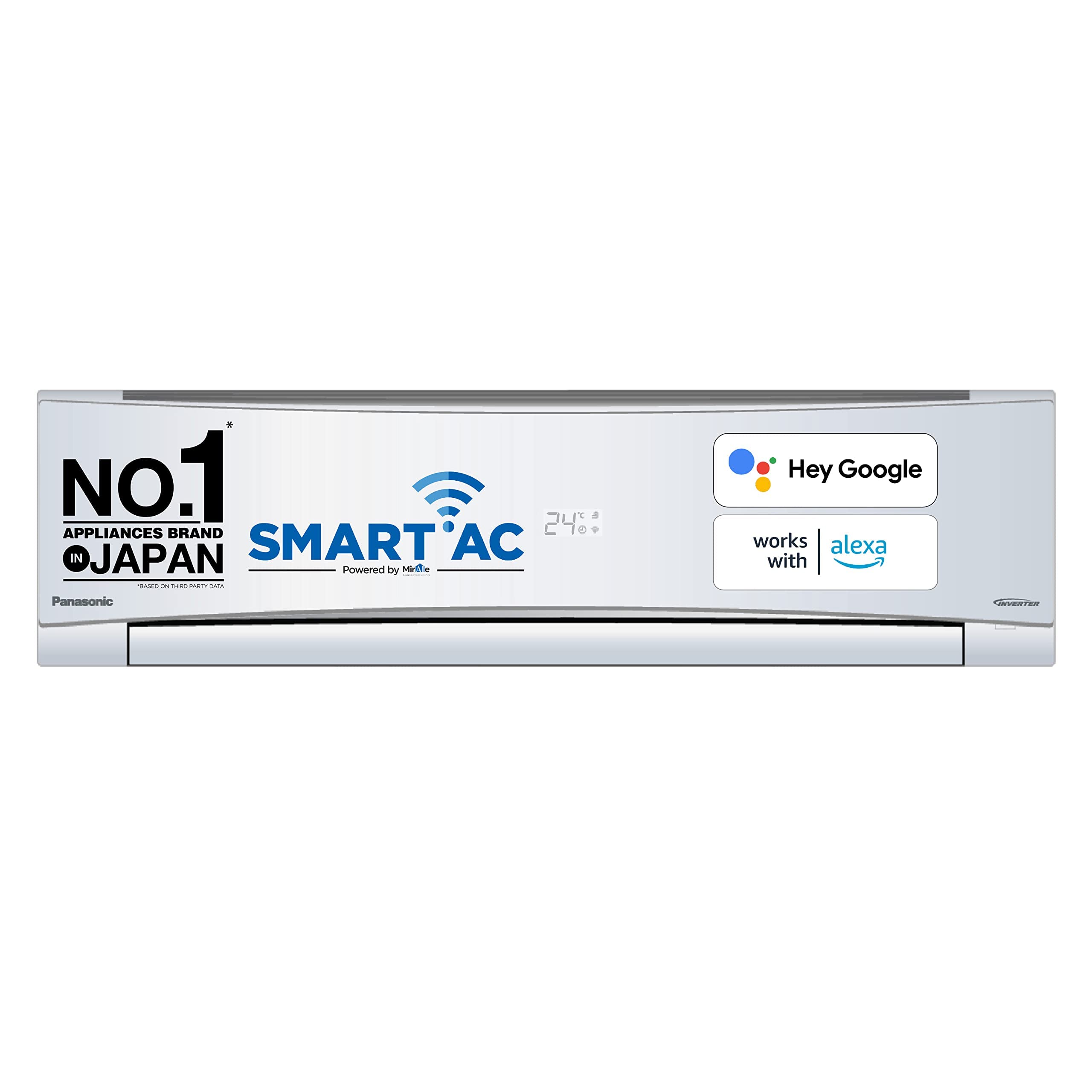 Panasonic 1.5 Ton 4 Star Wi-Fi Inverter Smart Split AC