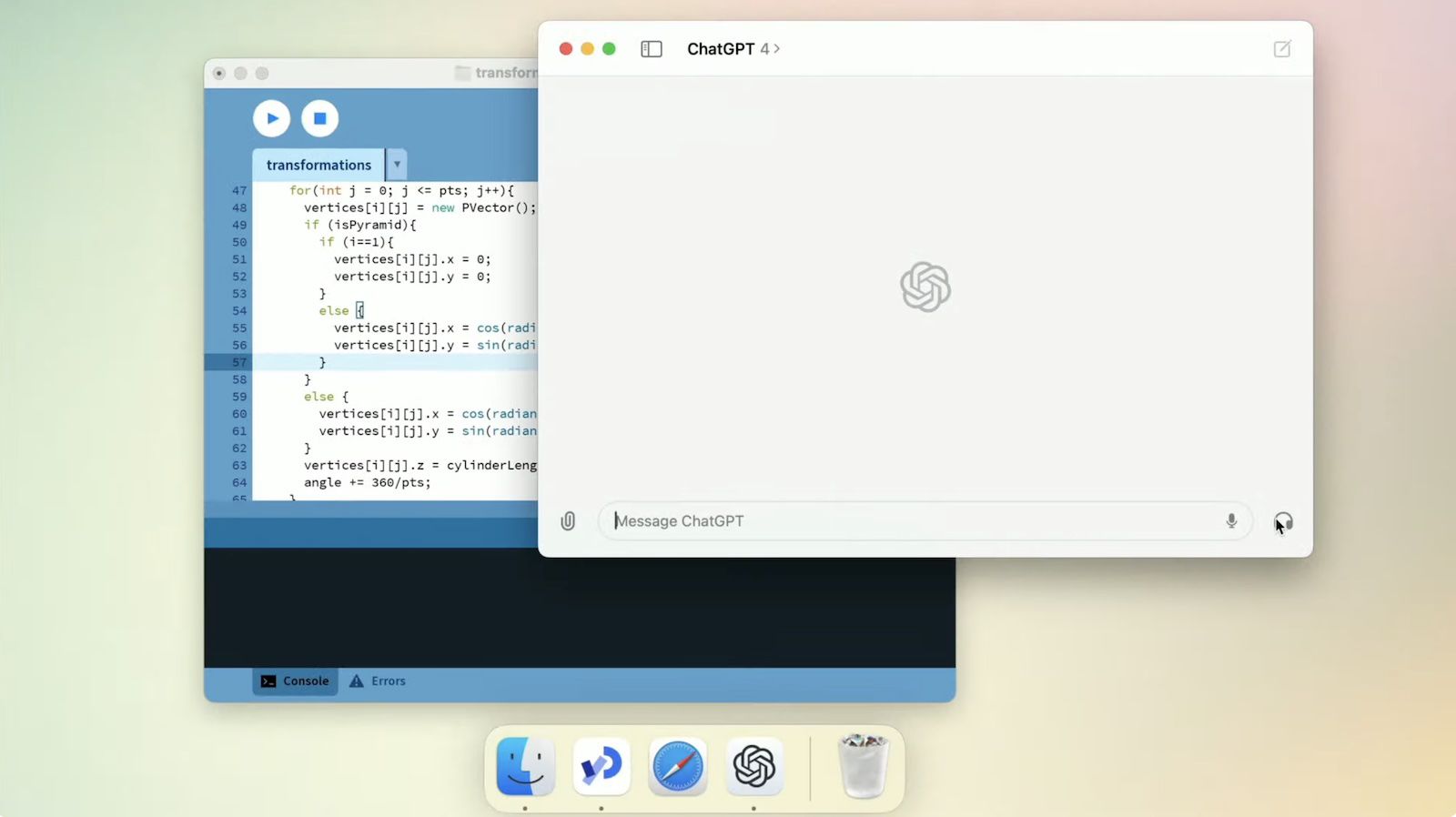 ChatGPT Mac App with Screen-Viewing Feature Could Have Ethical Considerations