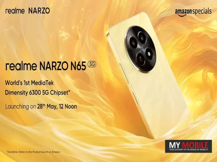 Realme Narzo N65 5G Set to Launch in India on May 28: Key Specs and Features Revealed
