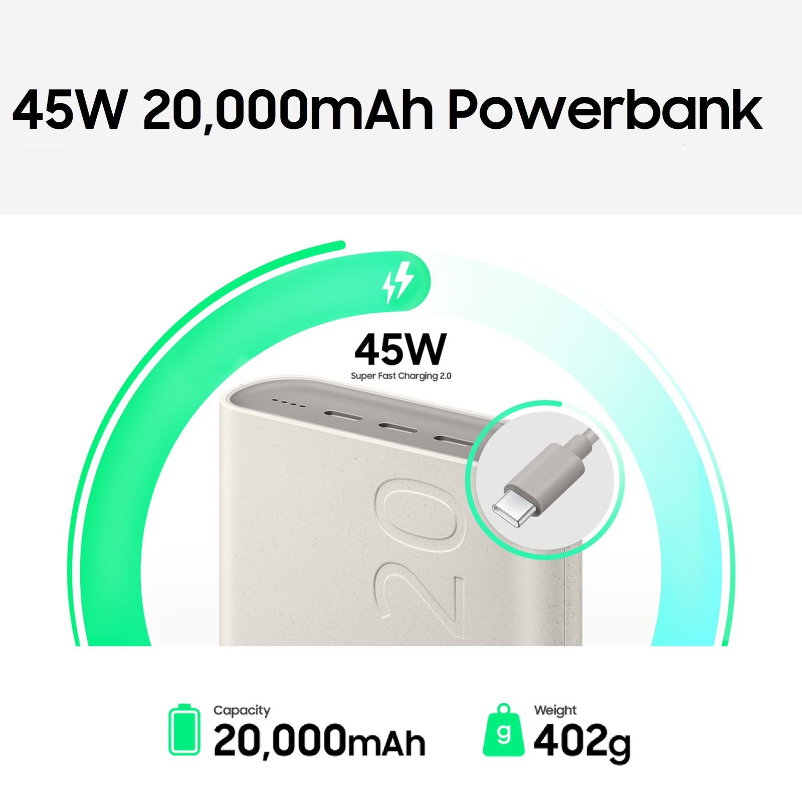 * Samsung has unveiled 10,000mAh and 20,000mAh power banks in India