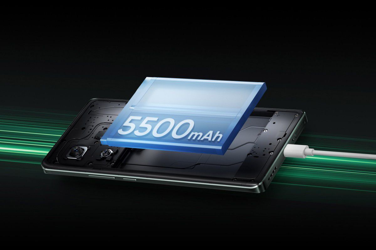 Blazing-fast 120W SuperVOOC charging with a 5500mAh battery