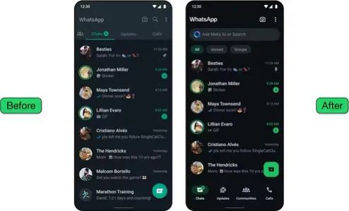Dark mode now features deeper, darker shades for improved low-light usability