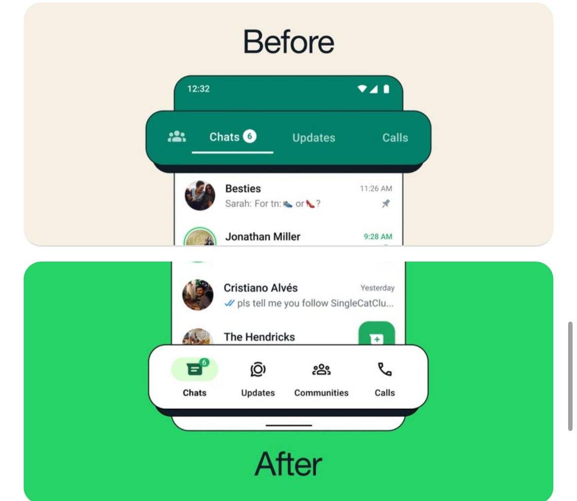 The popular messaging app WhatsApp recently got a makeover.