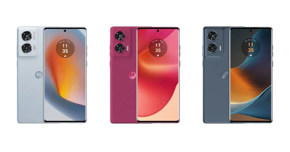 motorola edge 50 Fusion features the Segment’s best 144Hz 10-bit pOLED curved display