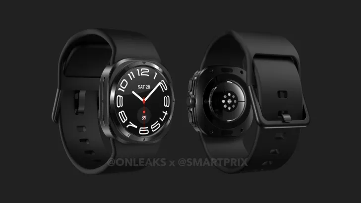 Galaxy Watch7 Ultra features a squarish outer bezel with a circular display