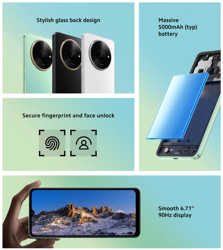 Powered by Unisoc T603 Octa-Core processor