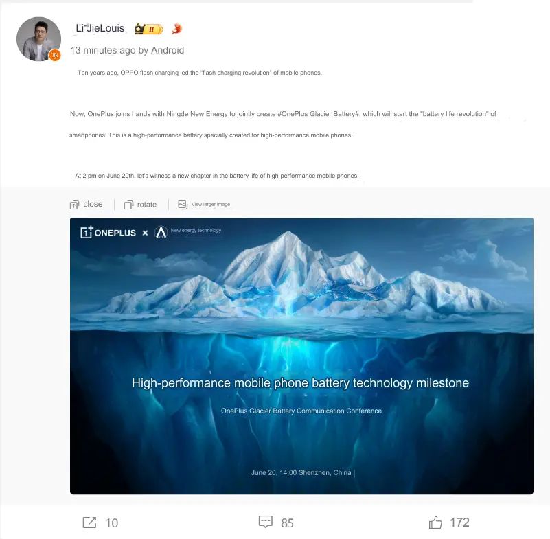 OnePlus Ace 3 Pro to feature 100W fast charging, fully charging in under 30 minutes