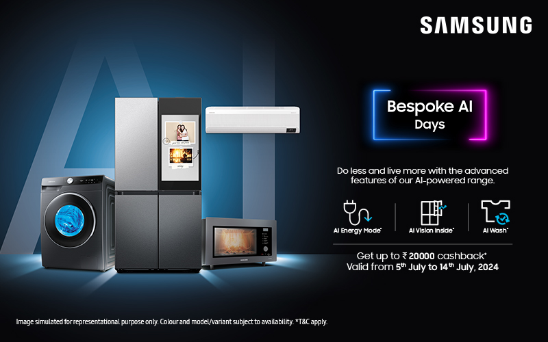 Samsung Unveils 'Bespoke AI Days' Offers on AI-Powered Digital Appliances ~  My Mobile India