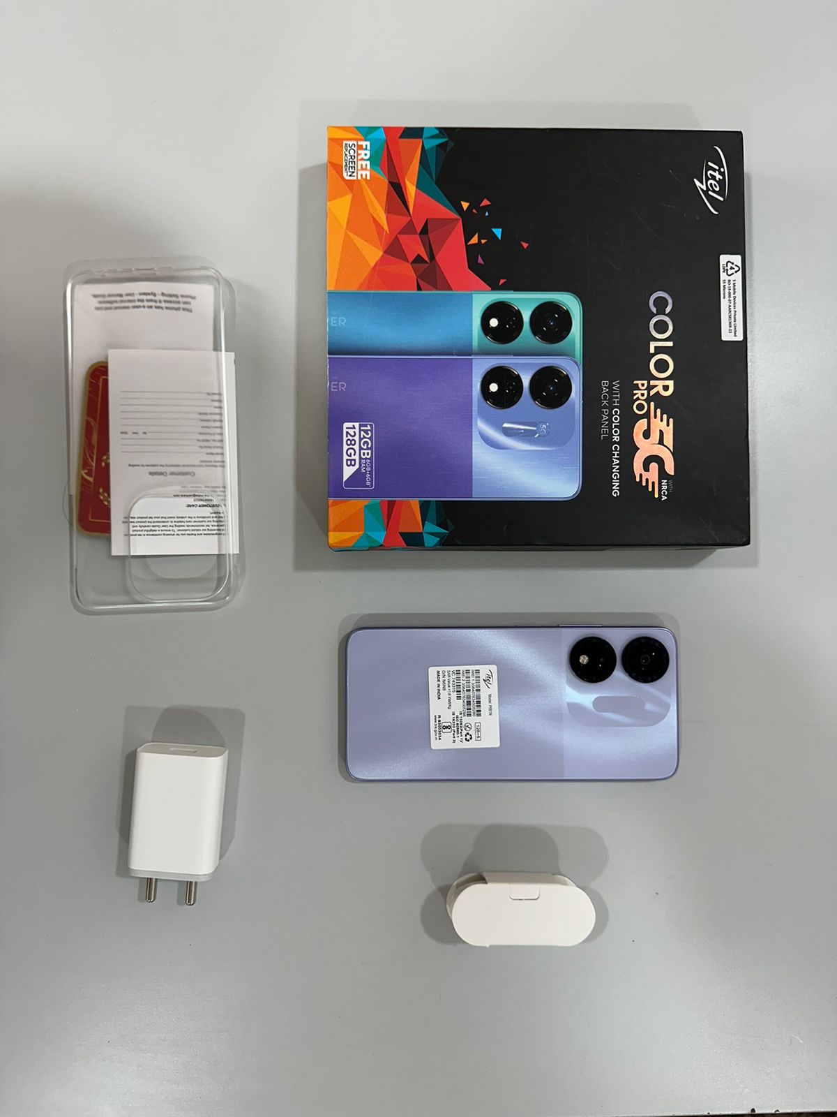 itel Color Pro 5G: Unboxing