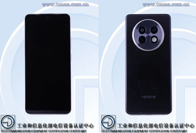 Leaked TENNA Images of model number RMX5002 aka Realme 13+ 5G