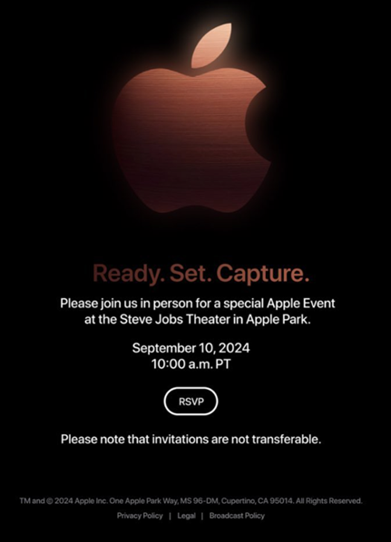 Official Apple Launch Invited Leaked online by a popular tipster.