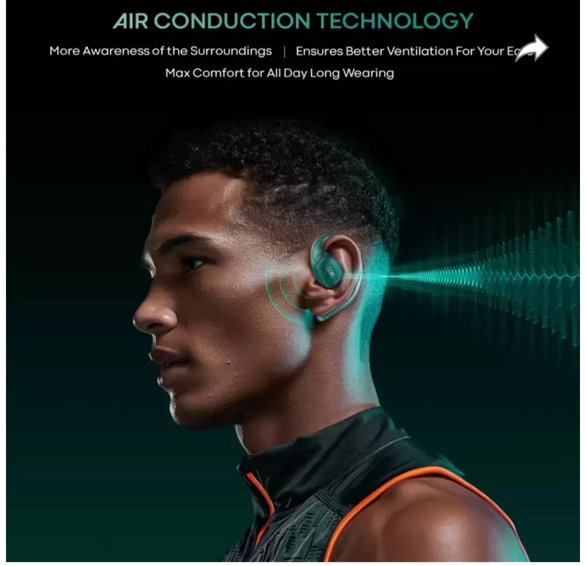 the Airdopes ProGear features an open-ear design