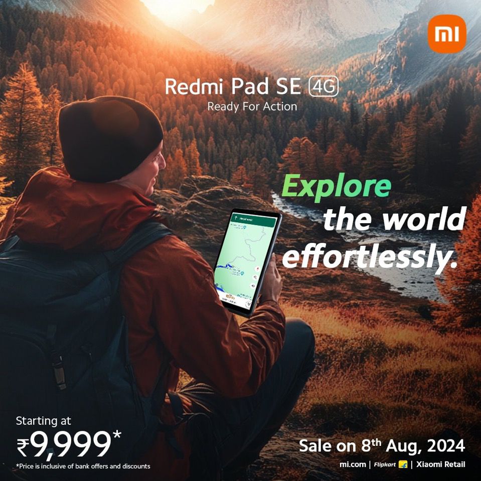 The Redmi Pad SE Cover is priced at INR 999
