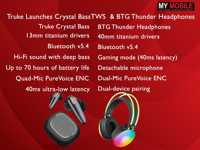 Truke elevates gaming audio with the launch of Crystal Bass TWS & BTG Thunder Headphones : Price , Features & Specifications