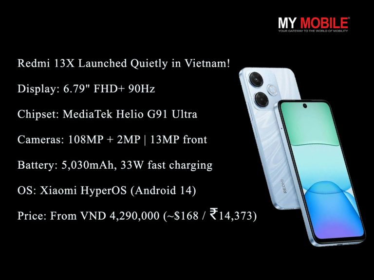 Redmi 13X Launches Quietly in Vietnam With 108MP Camera