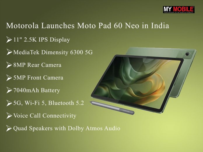 Motorola Launches Moto Pad 60 Neo