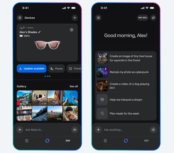  Manage AI Glasses with Meta AI. (Image credit - Meta)