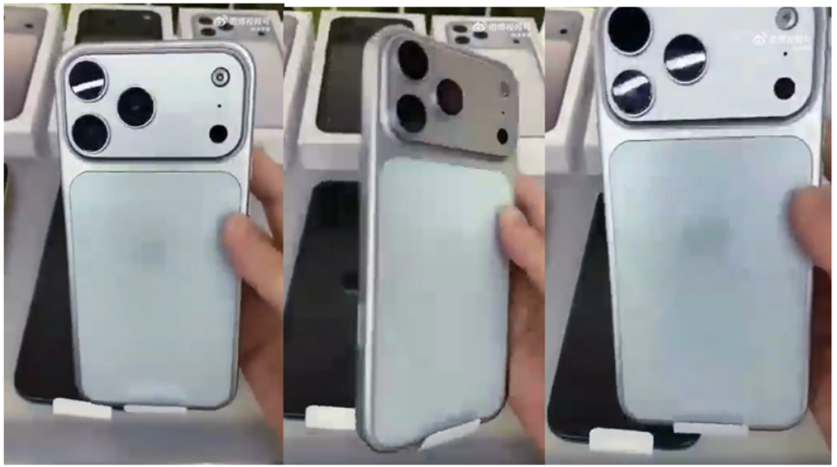imageStills from the most recently leaked hands-on video of what appears to be an iPhone 17 Pro model.