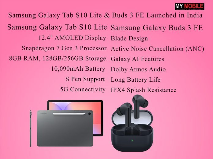 Samsung Galaxy Tab S10 Lite and Galaxy Buds 3 FE