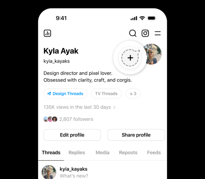  Ghost Post on Threads. (Image credit - Meta)