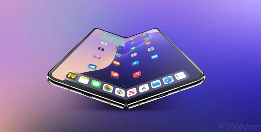 Foldable iPhone concept image. (Image credit - 9to5Mac)