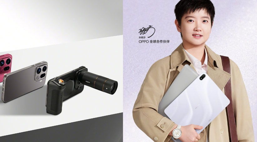 Oppo Find X9 Series with Hasselblad Imaging Kit and Oppo Pad 5. (Image credit - Oppo)