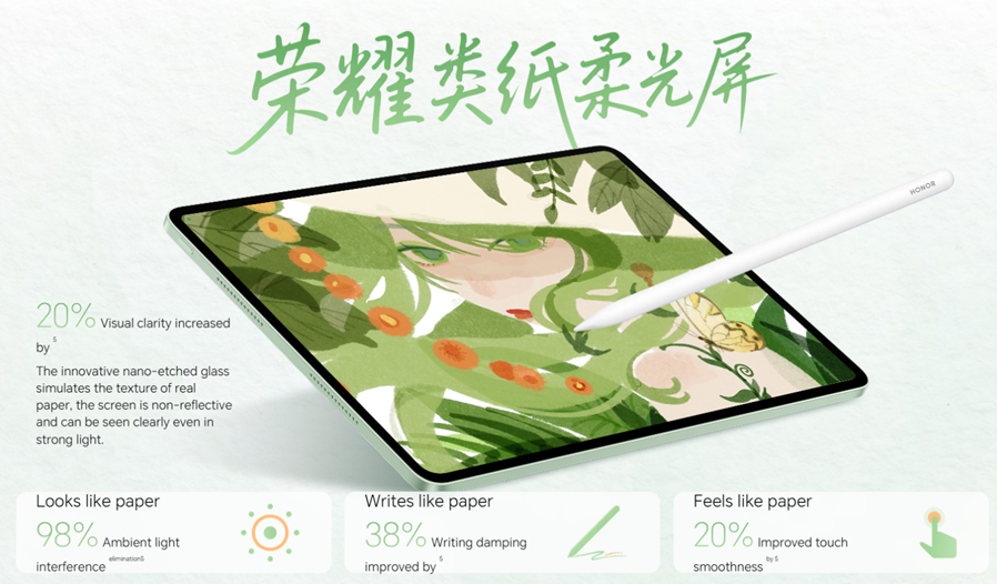  Honor MagicPad 3 Pro display. (Image credit - Honor)